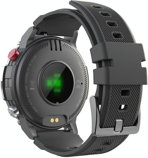 Lemfo Lf26max Smartwatch with Heart Rate Monitor (Silver) vista 3