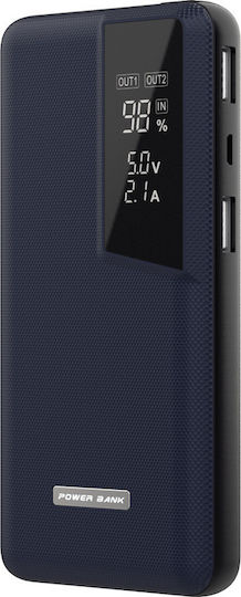 PWB-135 Power Bank 13000mAh with 2 USB-A Ports Blue