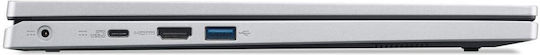 Acer Aspire 3 Spin A3SP14-31PT-39P6 14" IPS FHD Touchscreen (i3-N305/8GB/256GB SSD/W11 S) Silver (UK Keyboard) view 3