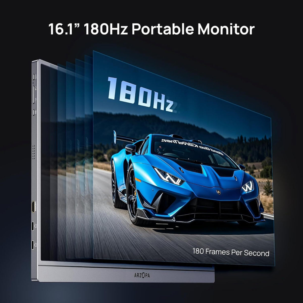Arzopa Z3FC IPS Portable Monitor 16.1" QHD 2560x1440 180Hz view 3