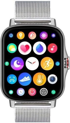 Radiant Las Vegas 45mm Smartwatch with Heart Rate Monitor (Silver)