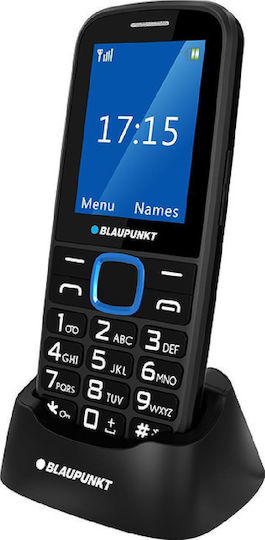 Blaupunkt BS 04i Single SIM Mobile with Large Buttons Black / Blue view 1
