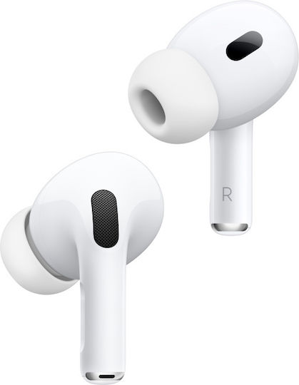 Apple AirPods Pro 2 με MagSafe Charging Case (USB‑C) In-ear Bluetooth Handsfree Earphones with Sweat Resistance and Charging Case White view 2