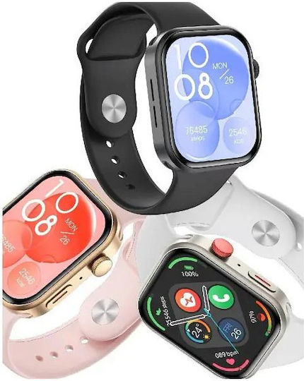 Smartwatch Mini Z03 Pro Step Distance Tracking Silver Silver Silicone Android iOS view 2