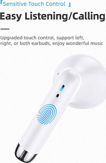 Usams IA04 Earbud Bluetooth Handsfree Earphones with Charging Case White view 3