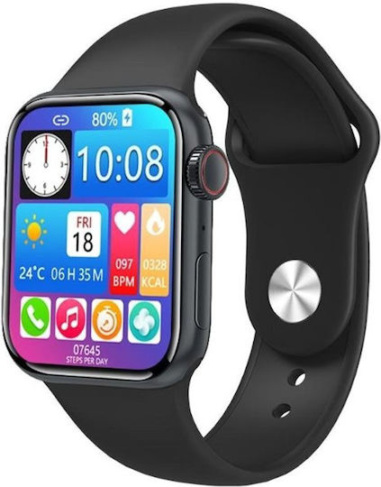 XW99 Pro Smartwatch with Heart Rate Monitor (Black)