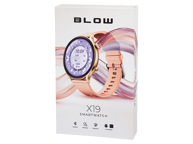 Blow X19 47mm Smartwatch with Heart Rate Monitor (Pink) view 8