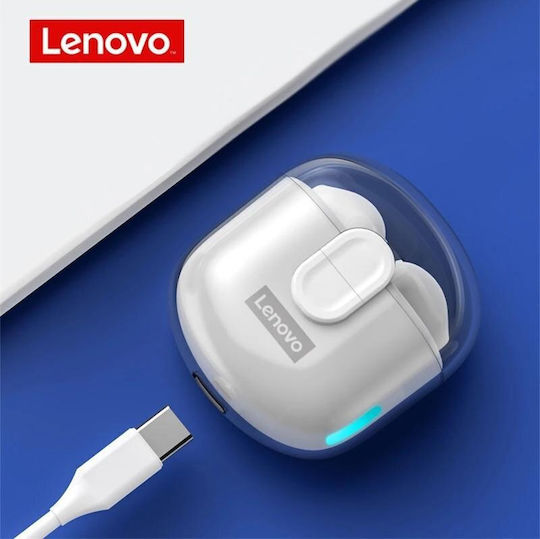 Lenovo LP12 Earbud Bluetooth Handsfree Earphones with Charging Case White view 2