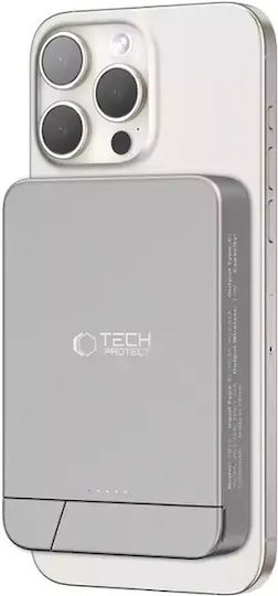 Tech-Protect PB15 MagSafe Power Bank 10000mAh 15W with USB-C Port Gray vista 3