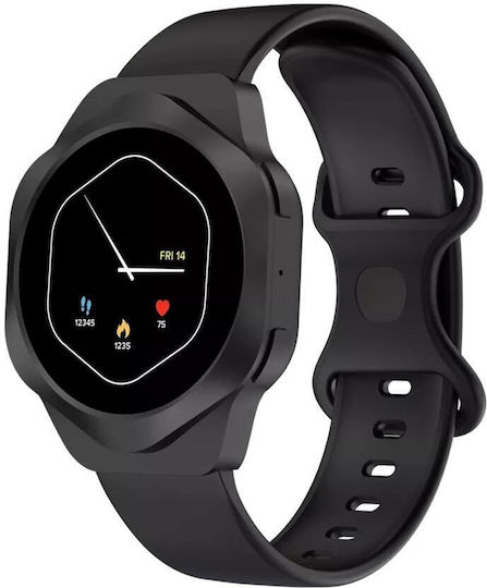 Canyon Hexagon 88 Waterproof Smartwatch with Heart Rate Monitor (Black) vista 4