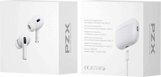 PZX L66 In-ear Bluetooth Handsfree Earphones with Charging Case White view 2