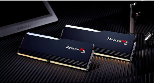G.Skill Ripjaws M5 RGB DDR5 64GB RAM with 2x32GB Modules and Speed 6000 for Desktop F5-6000J3238G32GX2-RM5RK view 5