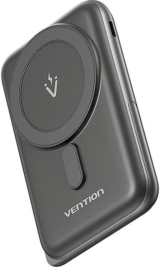 Vention FHNB0 MagSafe Power Bank 10000mAh 20W with USB-C Port Power Delivery Black view 2