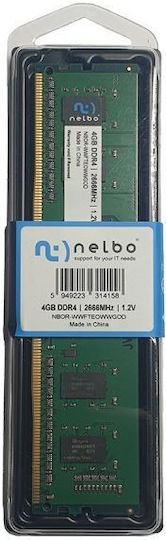 Nelbo DDR4 with Module 1x4GB and Speed 2666 for Desktop DXRGQDMBM view 1