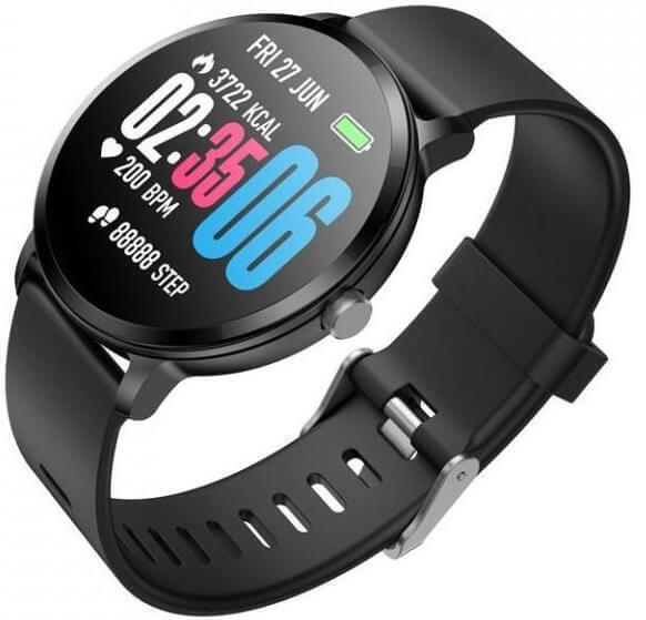 LikeSmart Sport Fit V11 Smartwatch with Heart Rate Monitor (Black) view 9