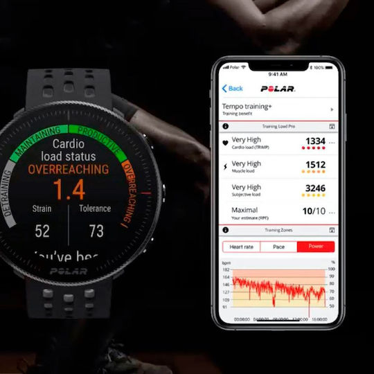 Polar Vantage M2 Aluminium 46mm Waterproof Smartwatch with Heart Rate Monitor (Black) view 8