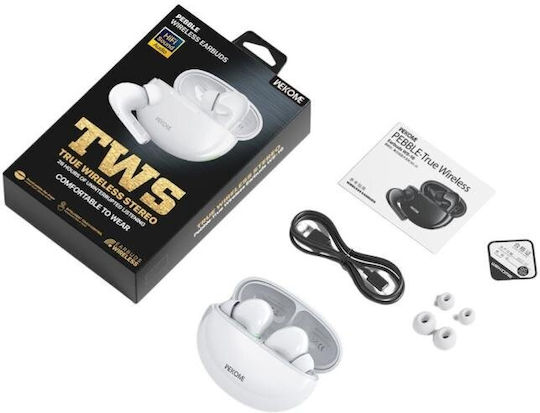 WK WS-16 In-ear Bluetooth Handsfree Earphones with Charging Case White view 2