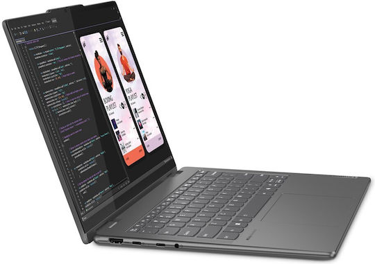 Lenovo Yoga 7 2-in-1 14AHP9 14" OLED Touchscreen (Ryzen 5-8640HS/16GB/512GB SSD/W11 Home) Storm Grey (US Keyboard) view 6