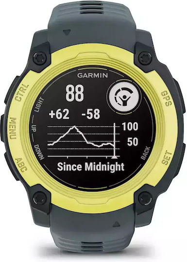 Garmin Instinct E 40mm Waterproof Smartwatch with Heart Rate Monitor (Electric Lime with Twilight Band) view 3
