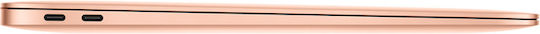 Apple MacBook Air 13.3" (2020) IPS QHD+ (M1-8-core/8GB/512GB SSD) Gold (GR Keyboard) Ansicht 8