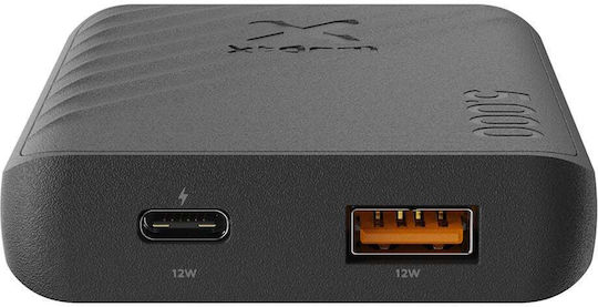 Xtorm Go2 Power Bank 5000mAh 12W with USB-A Port and USB-C Port Black view 5