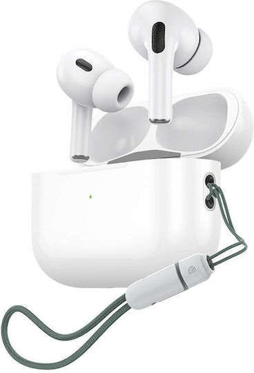 Foneng BL129 Earbud Bluetooth Handsfree Earphones with Charging Case White view 1