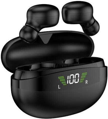 Akai Proffesional BTE-J350 In-ear Bluetooth Handsfree Earphones with Charging Case Black view 4