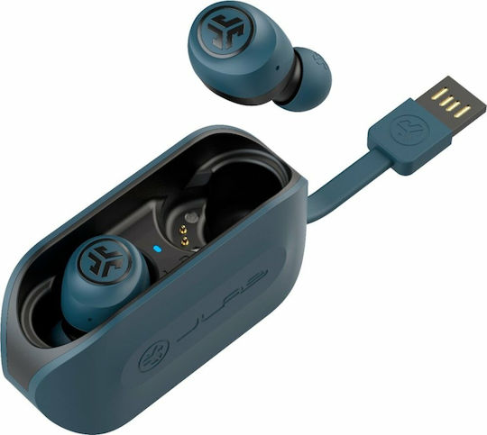 Jlab GO Air In-ear Bluetooth Handsfree Earphones with Sweat Resistance and Charging Case Blue vue 3