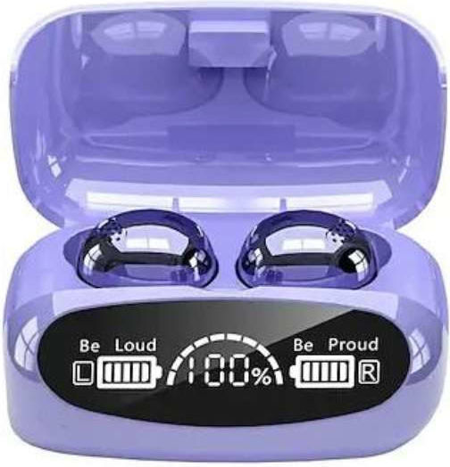 M32 In-ear Bluetooth Handsfree Earphones with Charging Case Purple view 1