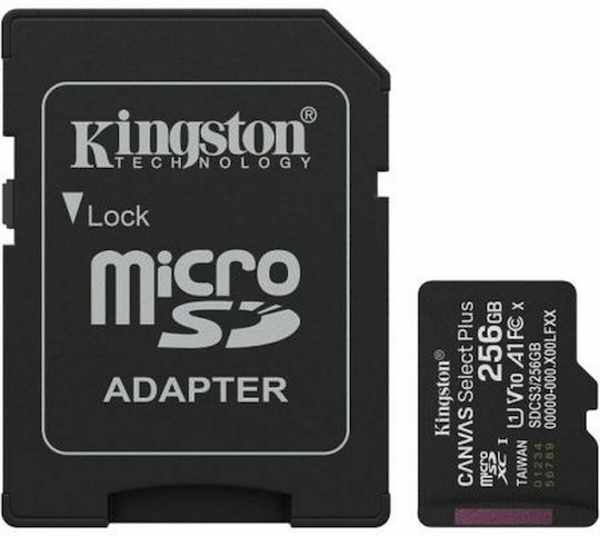 Kingston Canvas Select Plus microSDHC 256GB Class 10 UHS-I 150MB/s with Adapter view 1
