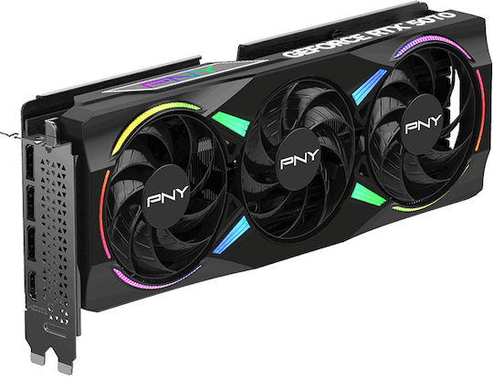 PNY GeForce RTX 5070 12GB GDDR7 ARGB EPIC-X RGB OC Triple Fan Graphics Card view 5