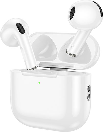 Borofone BW64 Earbud Bluetooth Handsfree Earphones with Charging Case White view 1