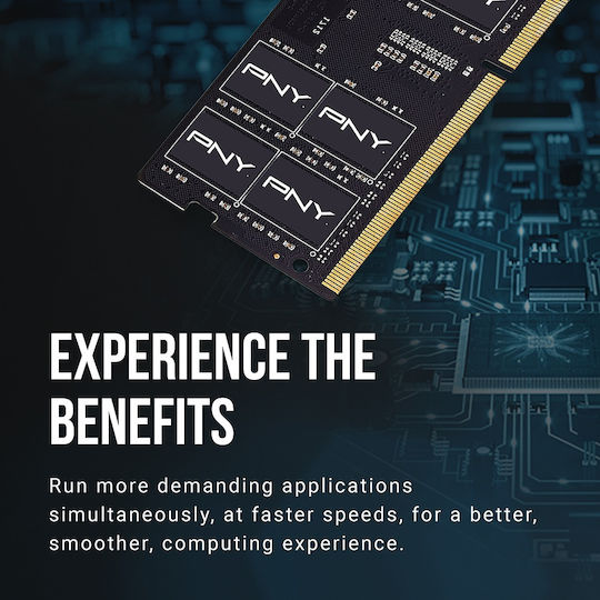 PNY Performance DDR4 with 1x16GB Module and Speed 3200 for Laptop MN16GSD43200-TB Ansicht 7