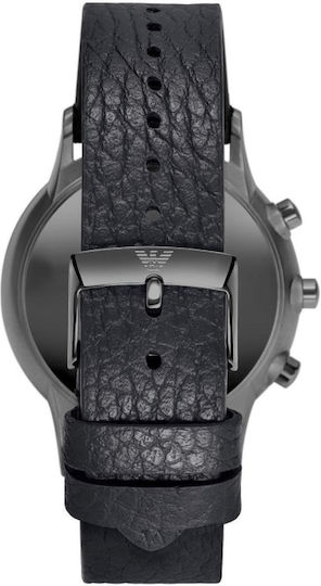 Emporio Armani Connected Stainless Steel Smartwatch (Black) view 6