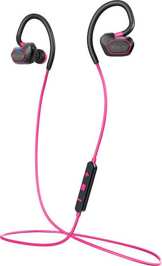Volte-Tel VT600 In-ear Bluetooth Handsfree Earphones with Sweat Resistance Pink vista 2