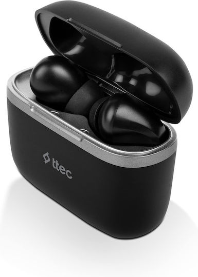 TTEC AirBeat Move Earbud Bluetooth Handsfree Earphones with Sweat Resistance and Charging Case Black vista 2