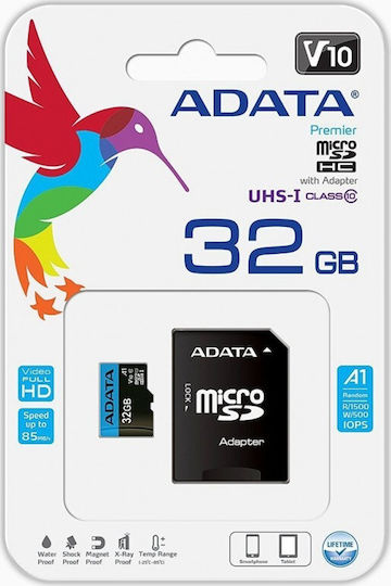 Adata Premier microSDHC 32GB U1 V10 A1 UHS-I 85MB/s with Adapter view 2