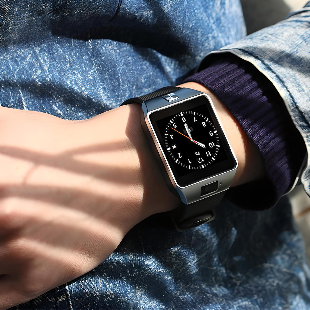 E039 Smartwatch with SIM (Black) view 4