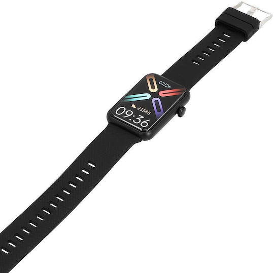 Lamtech LAM113508 Aluminium Smartwatch with Heart Rate Monitor (Black) view 7