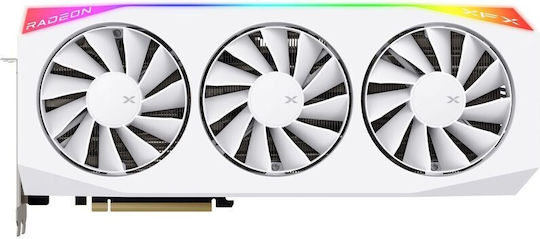 XFX Radeon RX 9070 XT 16GB GDDR6 Mercury OC White Gaming Edition Graphics Card vue 2