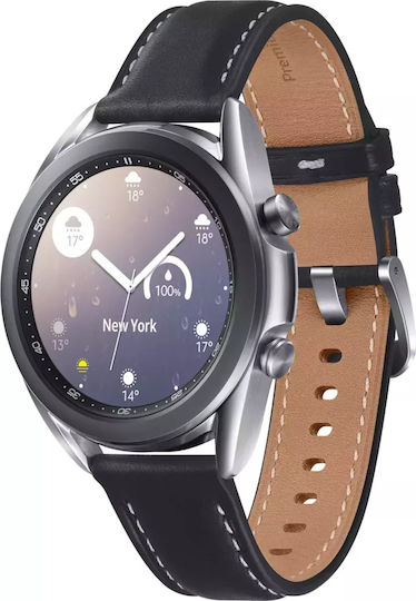 Samsung Galaxy Watch3 Stainless Steel 41mm Waterproof with Heart Rate Monitor (Mystic Silver) view 2