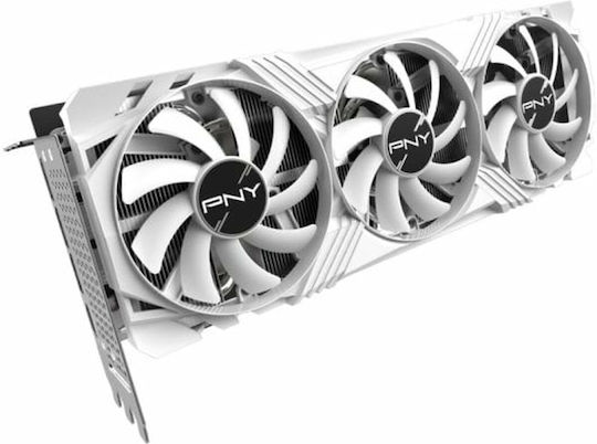 PNY GeForce RTX 4070 Ti Super 16GB GDDR6X Verto OC TF White Graphics Card view 7