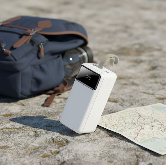 ZUZG ZP-J32 Power Bank 50000mAh 20W with 2 USB-A Output Ports and 2 USB-C Output Ports Power Delivery White view 2