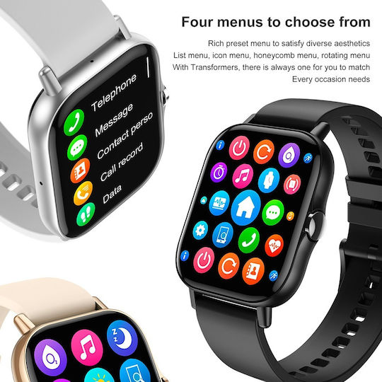 NO.1 DT94 43mm Smartwatch with Heart Rate Monitor (Black) view 6