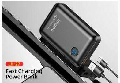 Ipipoo LP-27 Power Bank 10000mAh 18W with 2 USB-A Ports Black view 3