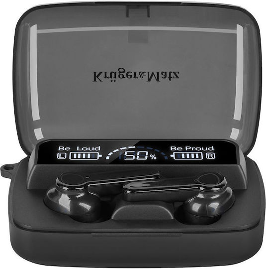 Kruger & Matz M1 In-ear Bluetooth Handsfree Earphones with Charging Case White view 3