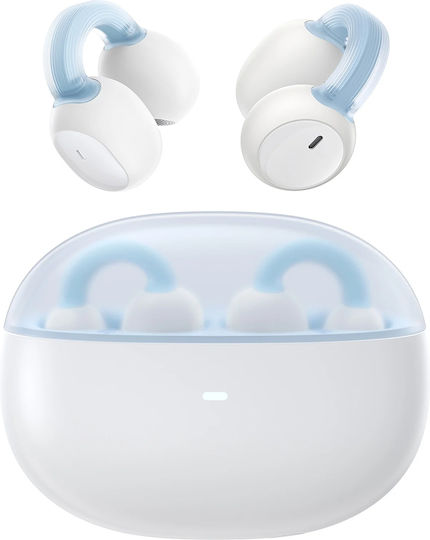 Baseus AirGo 1 Ring Open Ear Bluetooth Handsfree Earphones with Sweat Resistance and Charging Case White view 1