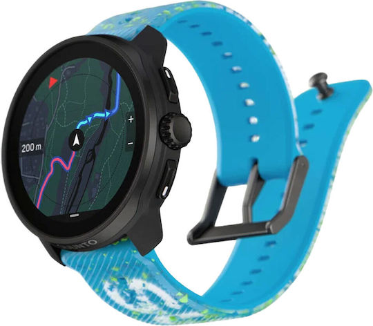 Suunto Race S Stainless Steel 45mm Waterproof Smartwatch with Heart Rate Monitor (Power Blue) view 4