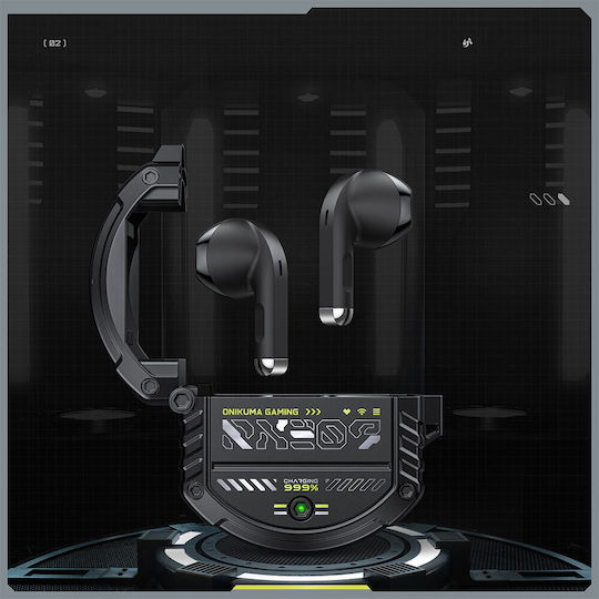 Onikuma T309 In-ear Bluetooth Handsfree Earphones with Charging Case Black view 3