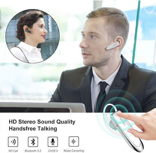 In-ear Bluetooth Handsfree Earphones White view 6
